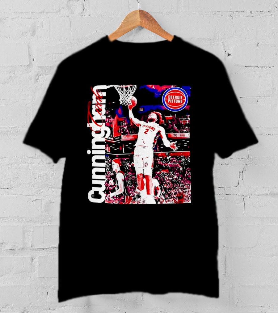 Cade Cunningham Dunking Detroit Pistons Basketball T-Shirt