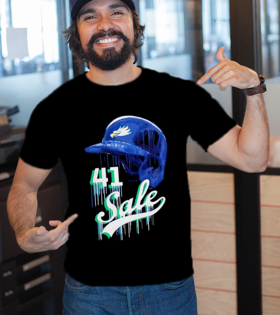 Chris Sale 41 Florida Gulf Coast Eagles Baseball Helmet T-Shirt