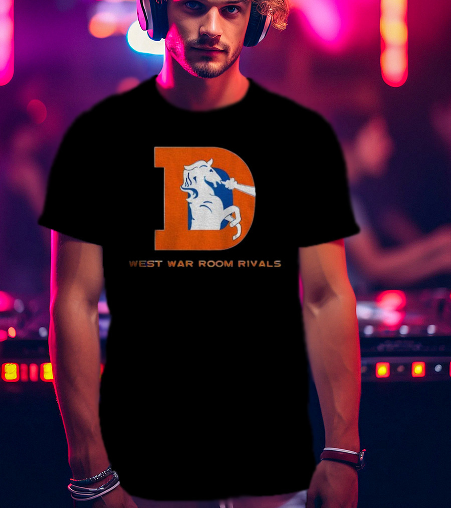 Denver Broncos AFC West War Room Rivals Old T-Shirt