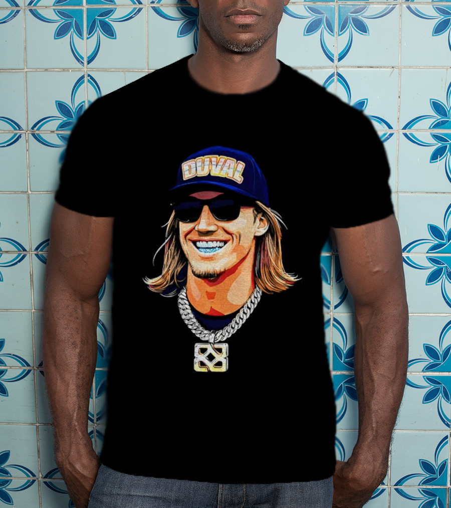 Duval Jacksonville Jaguars QB Trevor Lawrence Steezy Trev T-Shirt