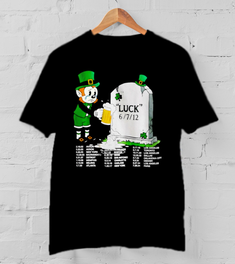 Leprechaun LeBron James Green With Envy Luck St. Patrick's Day 6 7 12 T-Shirt