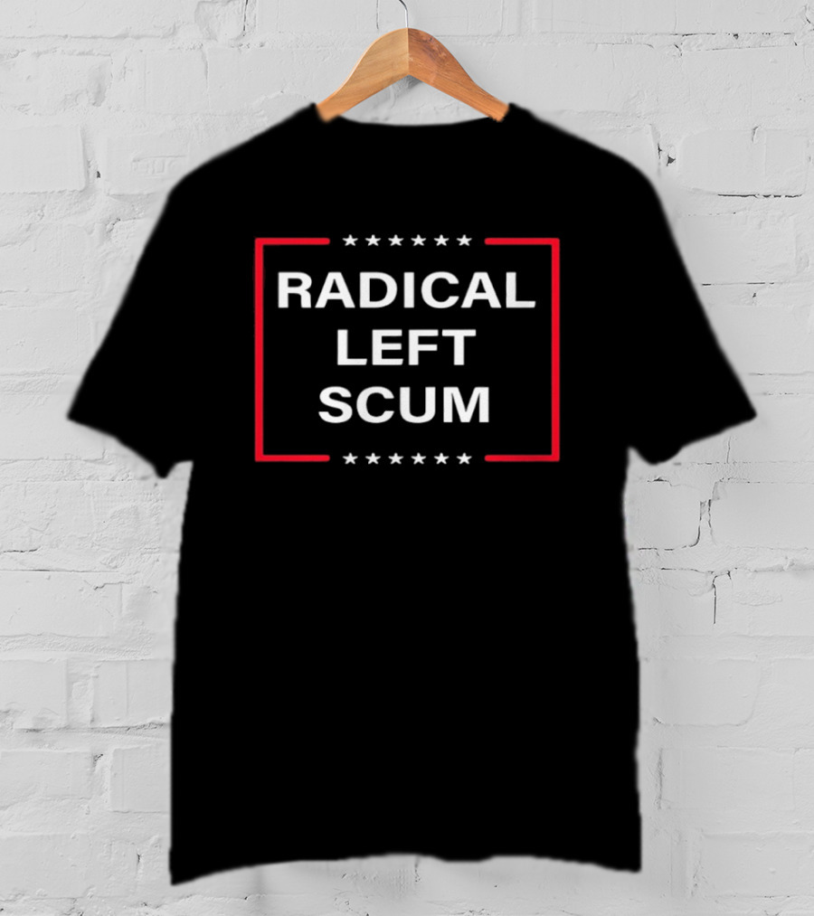 Radical Left Scum Vintage Stars Frame T-Shirt