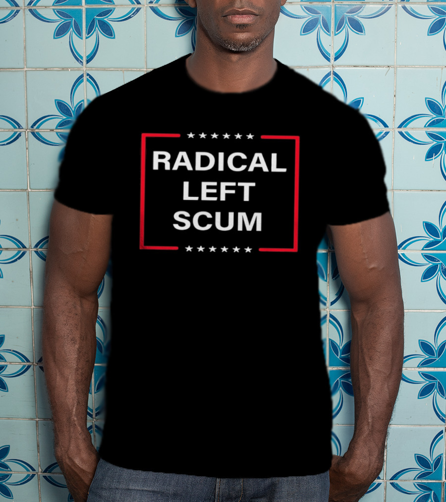Radical Left Scum Vintage Stars Frame T-Shirt