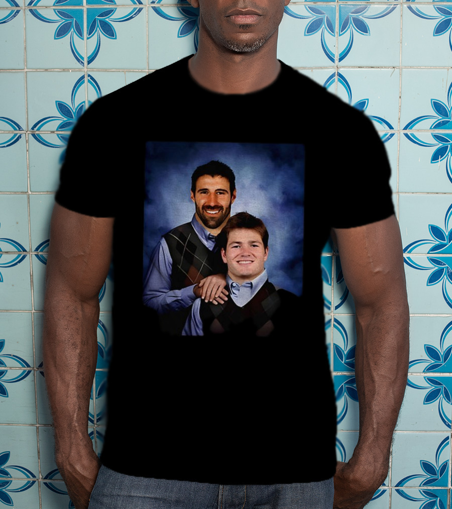 Mike Vrabel Drake Maye New England Patriots Step Brothers Football T-Shirt