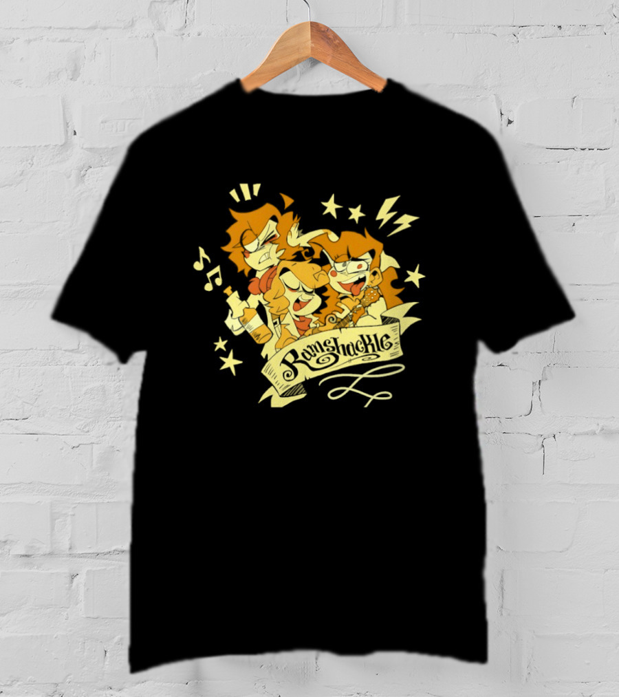Ramshackle The Animated Pilot Stars Music Lightning Cartoon T-Shirt