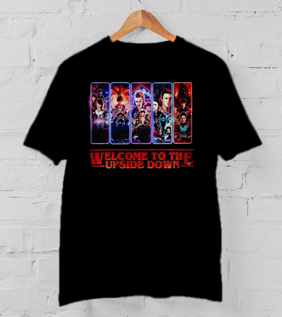 Welcome To The Upside Down Stranger Things Vintage Cards Collection T-Shirt