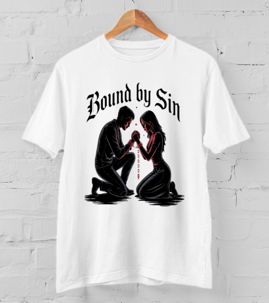 Bound By Sin Couple Chain Embrace T-Shirt
