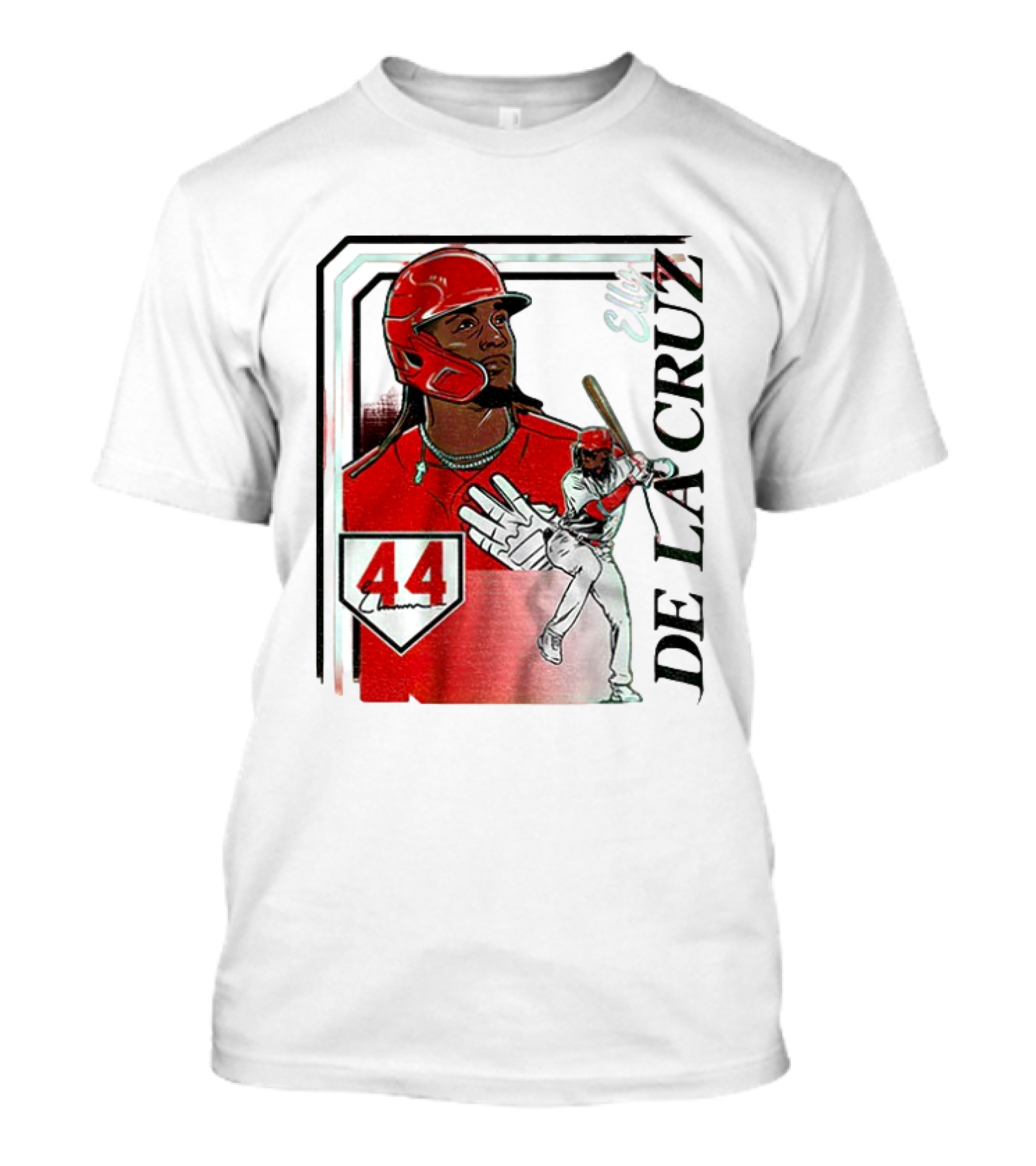 Elly De La Cruz Number 44 Reds Collage Frame MLB T-Shirt