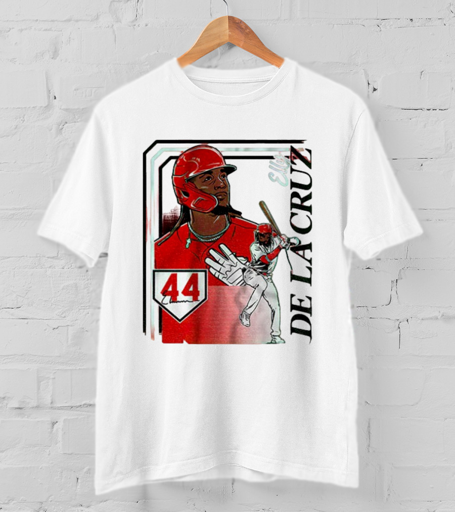 Elly De La Cruz Number 44 Reds Collage Frame MLB T-Shirt