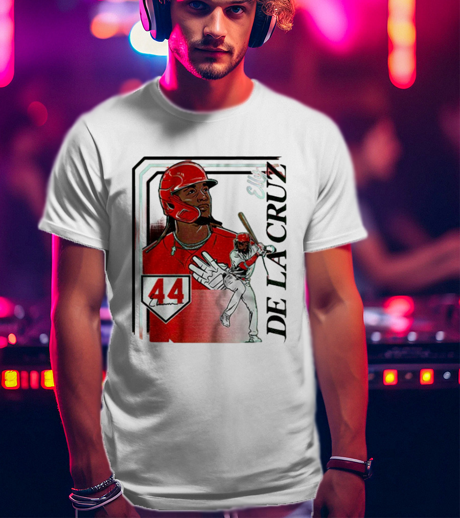 Elly De La Cruz Number 44 Reds Collage Frame MLB T-Shirt