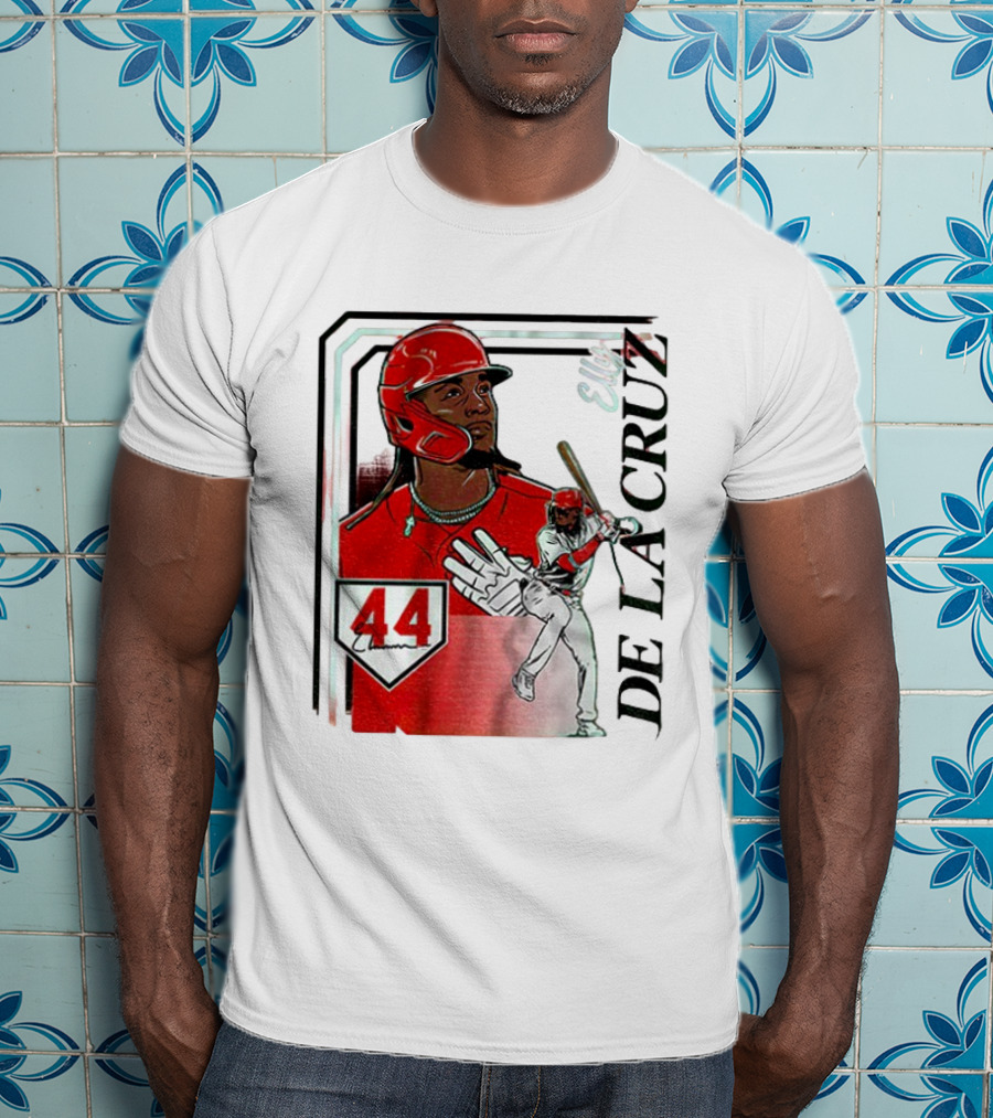 Elly De La Cruz Number 44 Reds Collage Frame MLB T-Shirt
