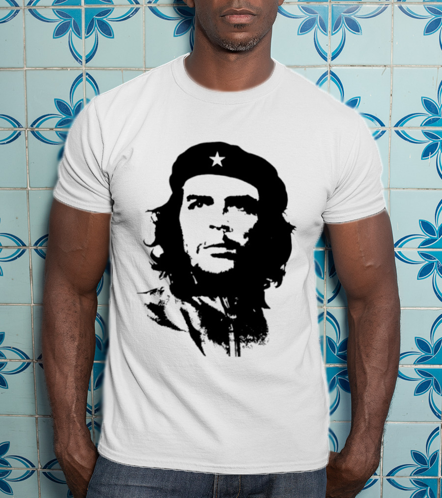 Che Guevara Big Head Argentine Marxist Revolutionary Iconic Stencil T-Shirt