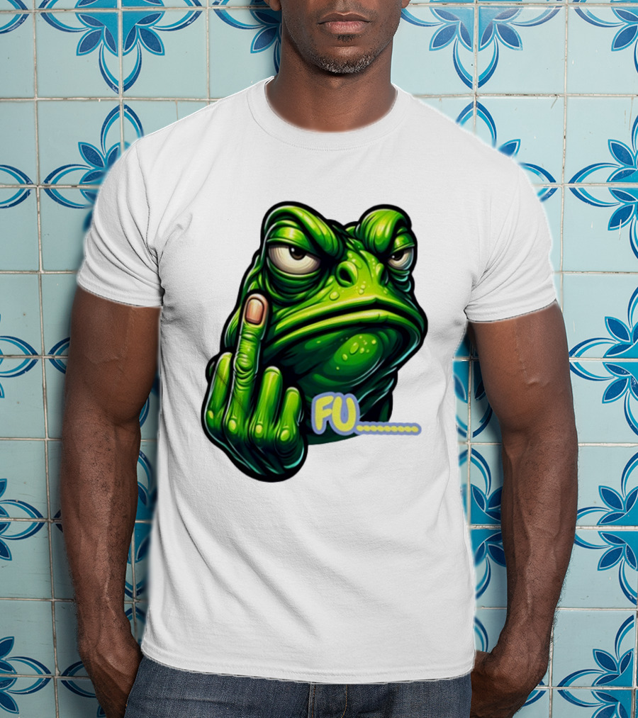FU Frog Meme Gesture T-Shirt