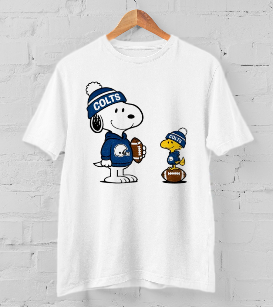 Indianapolis Colts Snoopy Woodstock NFL Football T-Shirt