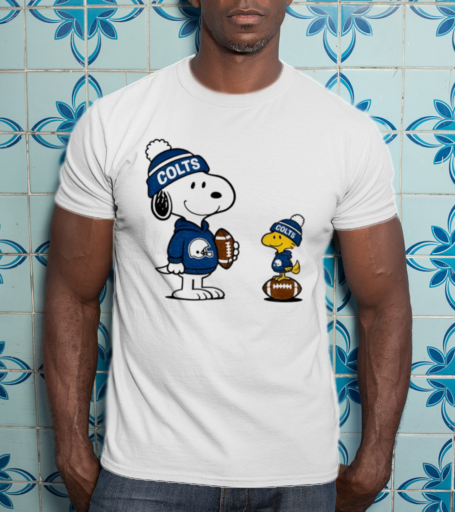 Indianapolis Colts Snoopy Woodstock NFL Football T-Shirt