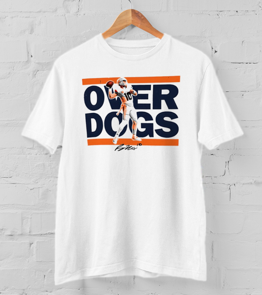 Over Dogs Bo Nix Denver Broncos Football Signature Bold T-Shirt