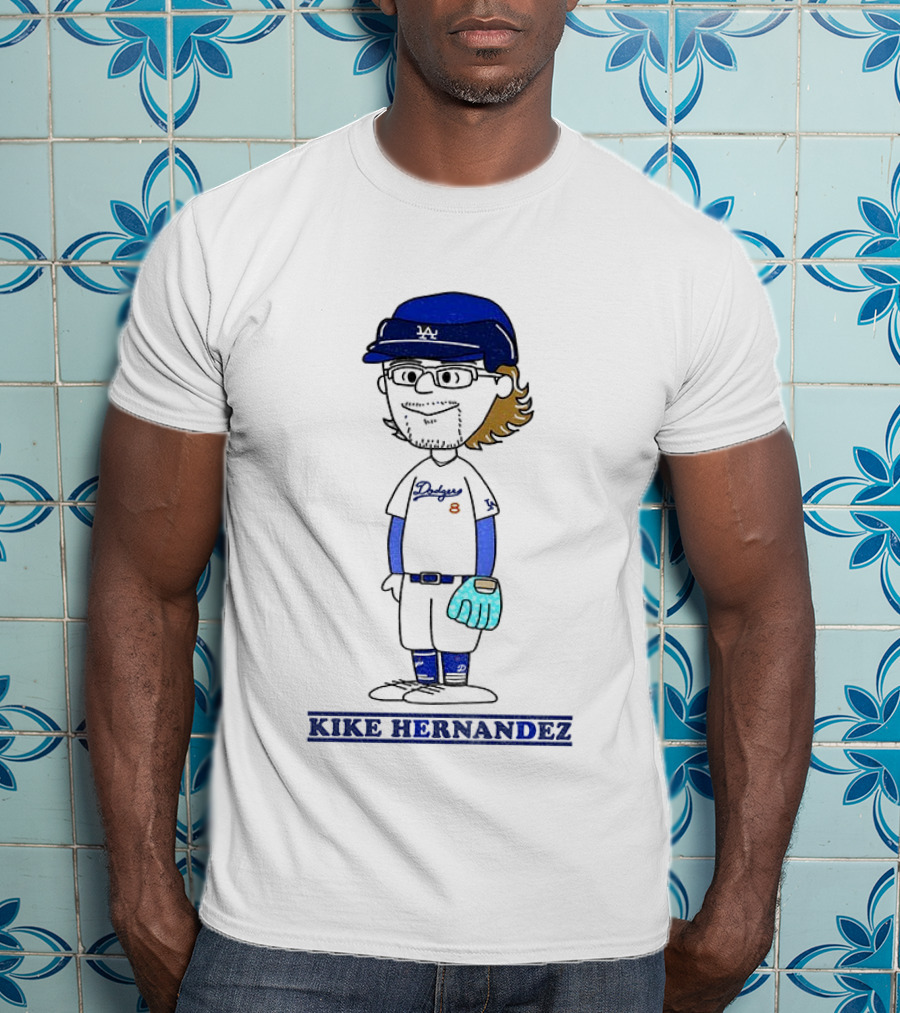 Peanuts Kike Hernandez Los Angeles Dodgers Baseball Player Collaboration 2025 T-Shirt