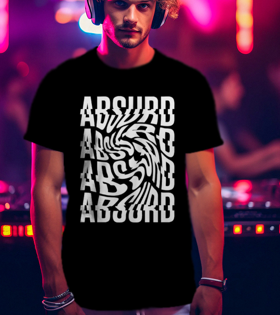 Absurd Vortex Optical Illusion Distorted T-Shirt