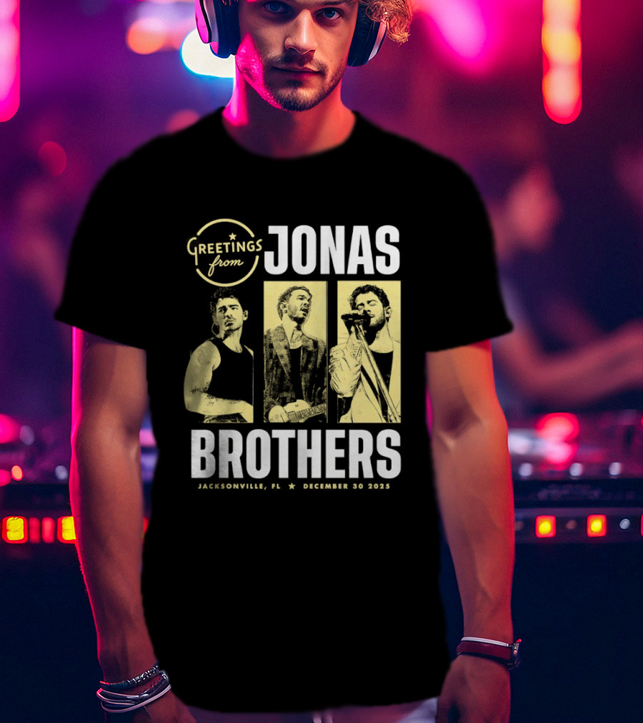 Greetings From Jonas Brothers 2025 Hershey PA December 10 T-Shirt