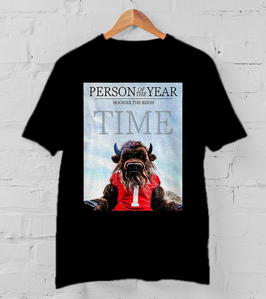 Indiana Hoosiers Football Hoosier The Bison Person Of The Year TIME T-Shirt