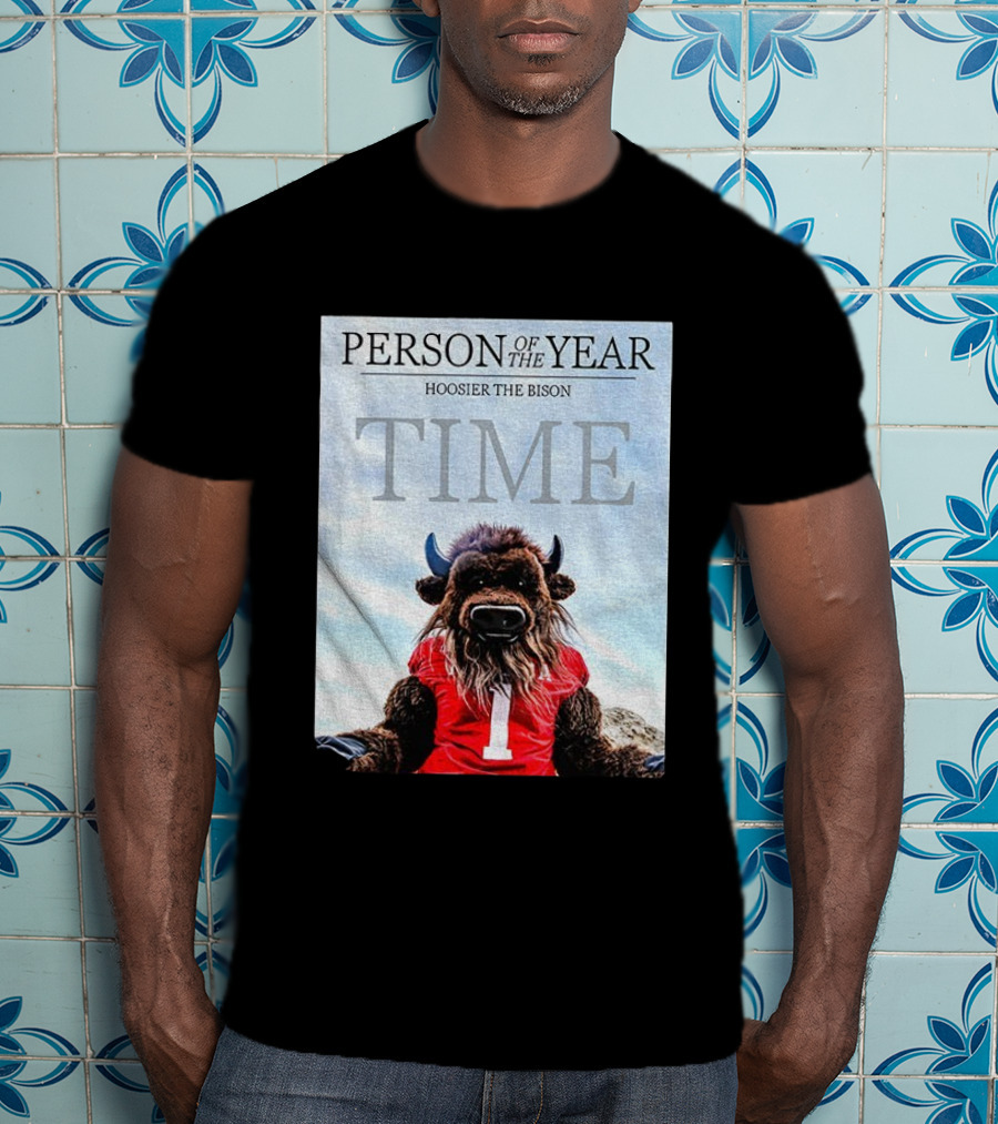 Indiana Hoosiers Football Hoosier The Bison Person Of The Year TIME T-Shirt