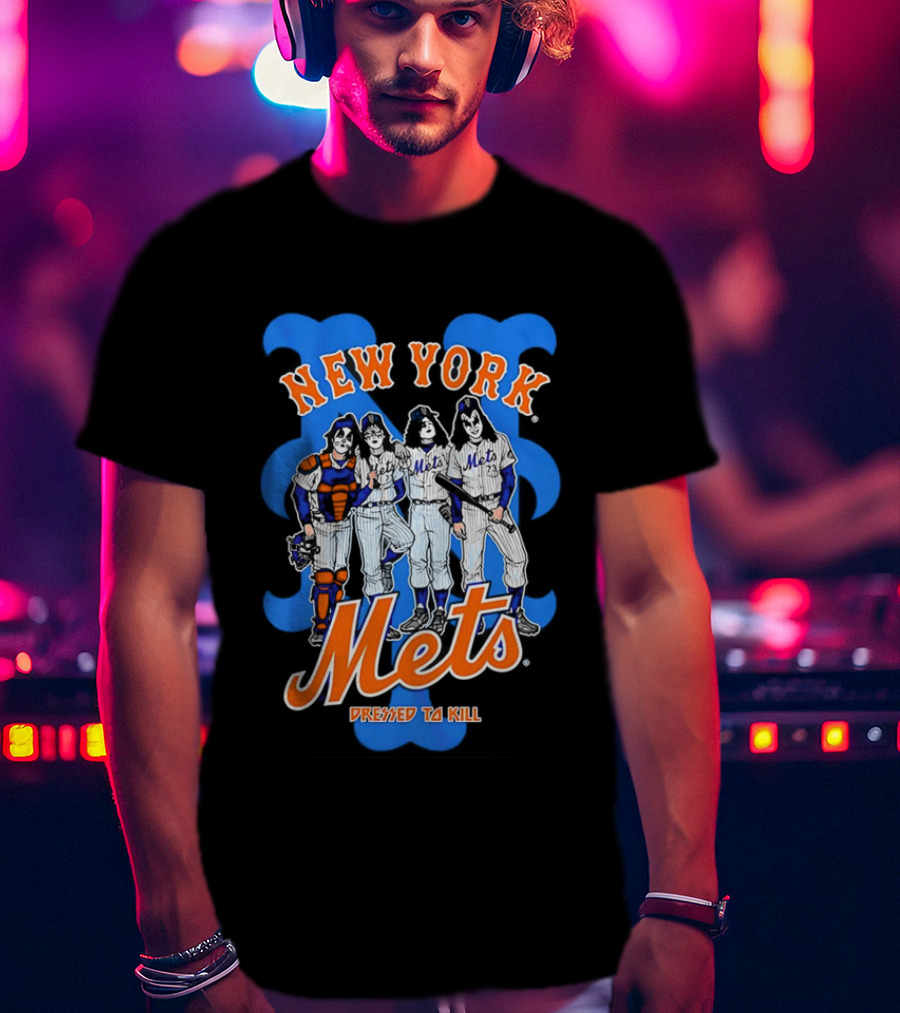 New York Mets Dressed To Kill Collaboration T-Shirt