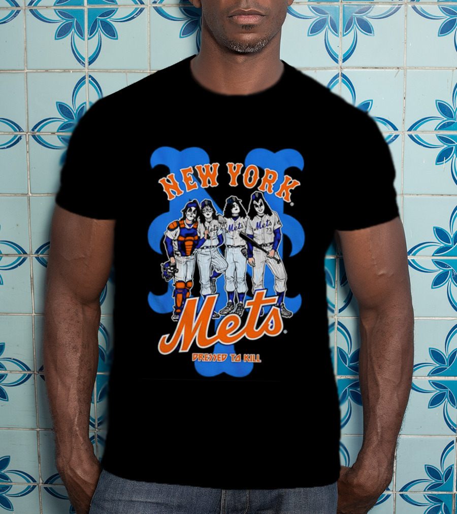 New York Mets Dressed To Kill Collaboration T-Shirt