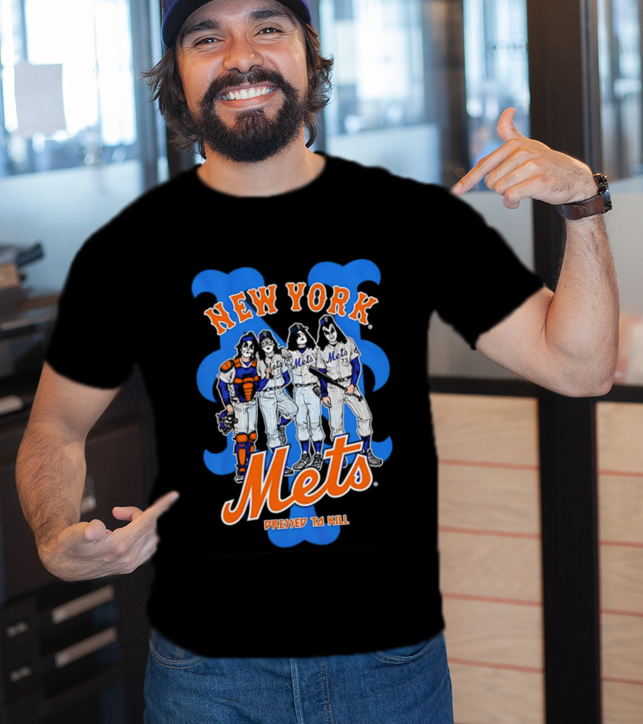 New York Mets Dressed To Kill Collaboration T-Shirt