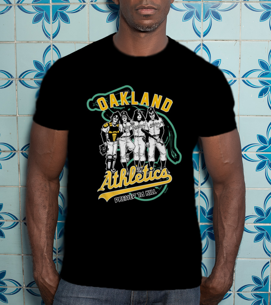Oakland Athletics X Dressed To Kill Baseball Team Collaboration T-Shirt