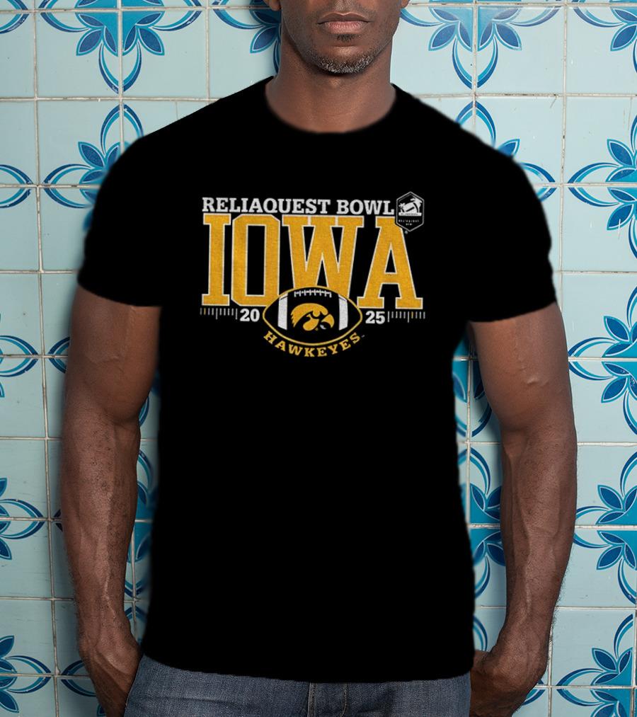 Iowa Hawkeyes Reliaquest Bowl 2025 Football Event T-Shirt