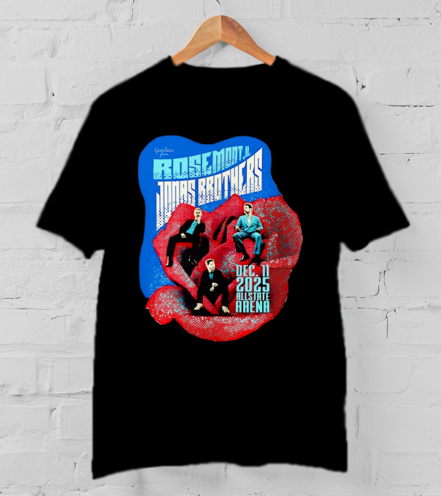 Greetings From Rosemont IL Jonas Brothers December 11 2025 Allstate Arena T-Shirt