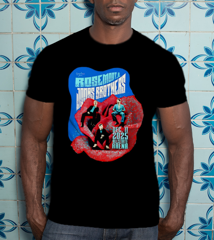 Greetings From Rosemont IL Jonas Brothers December 11 2025 Allstate Arena T-Shirt