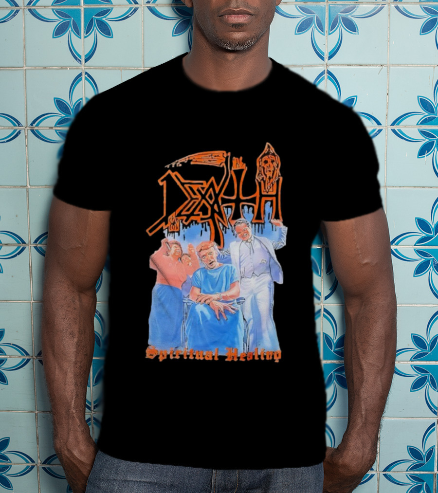 Death Spiritual Healing Album Cover Artwork By Ed Repka T-Shirt