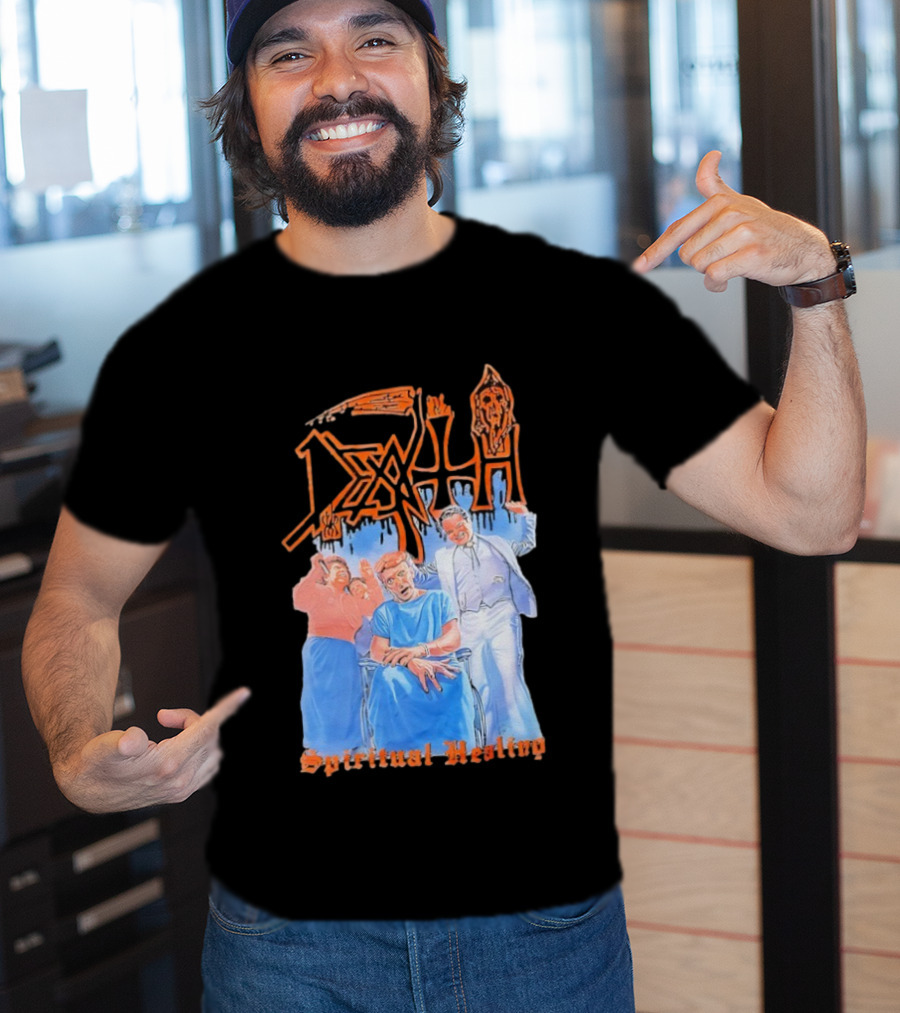 Death Spiritual Healing Album Cover Artwork By Ed Repka T-Shirt