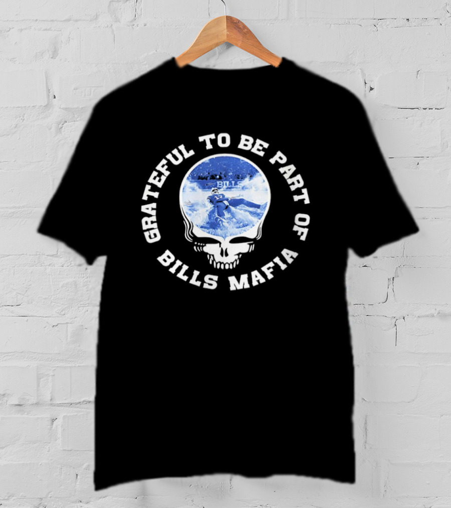 Grateful Dead Bills Mafia Skiing Buffalo Bills T-Shirt
