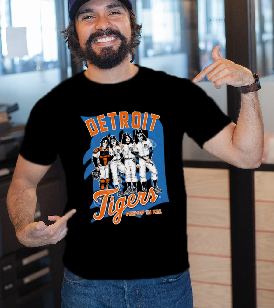 Detroit Tigers Dressed To Kill Vintage Rock T-Shirt