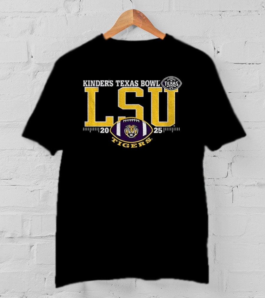 LSU Tigers Purple 2025 Kinder’s Texas Bowl T-Shirt