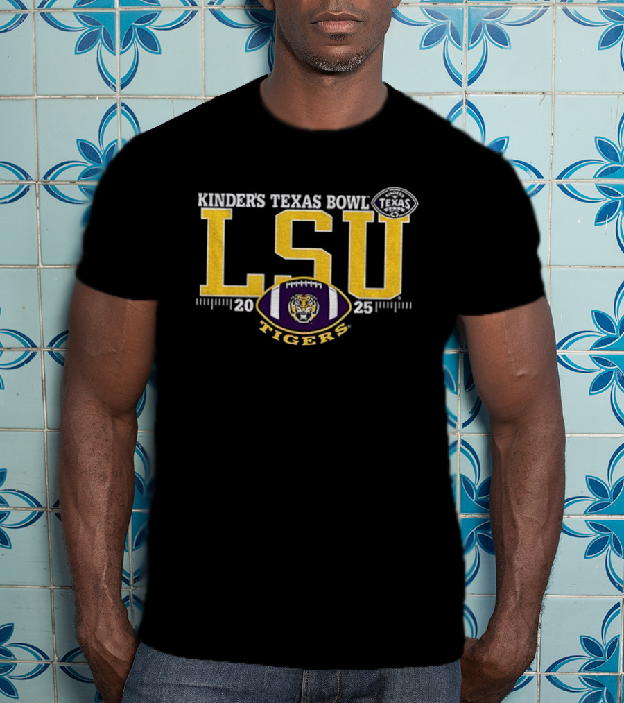 LSU Tigers Purple 2025 Kinder’s Texas Bowl T-Shirt