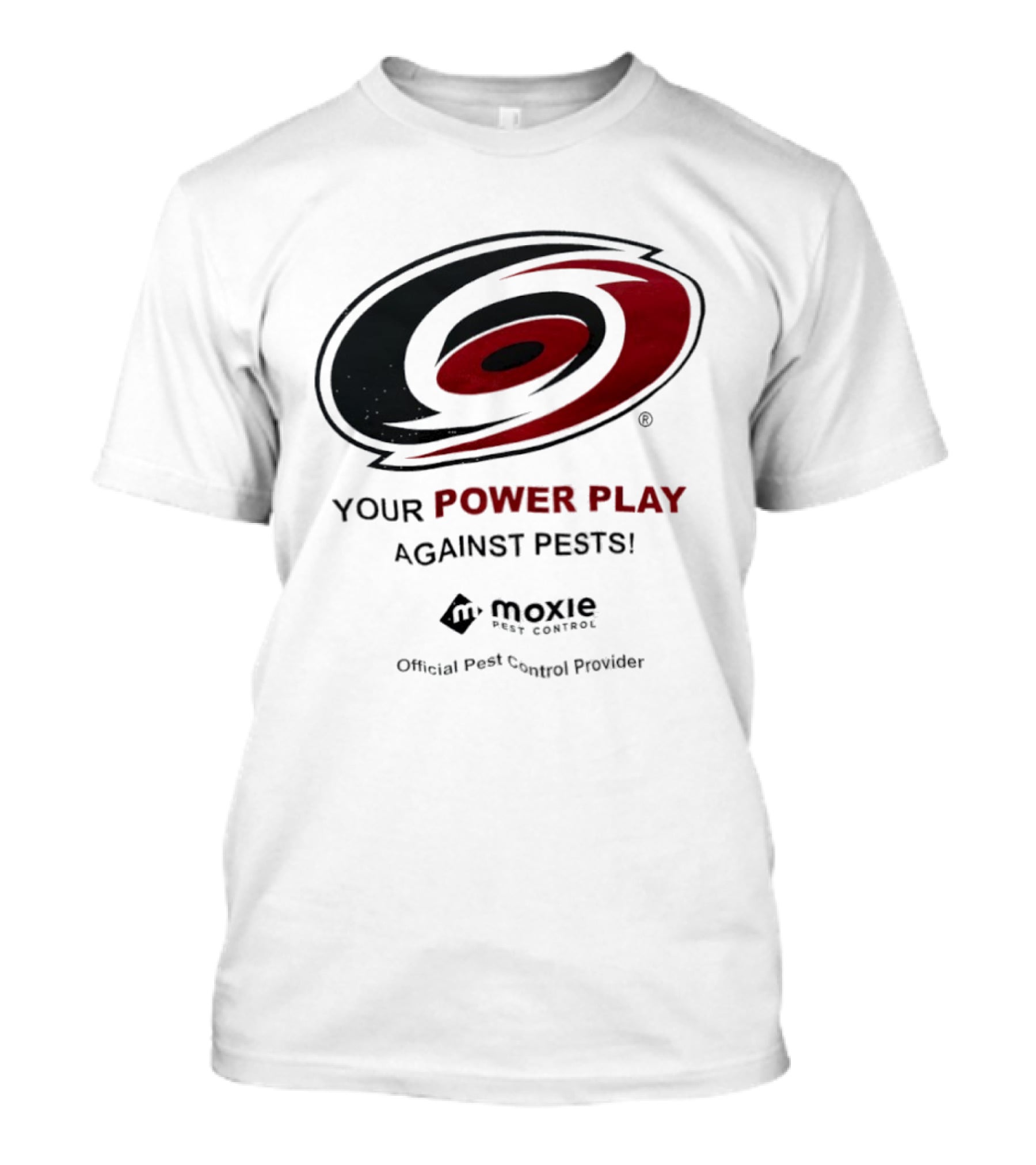 Carolina Hurricanes Power Play Against Pests With Orkin Pest Control T-Shirt