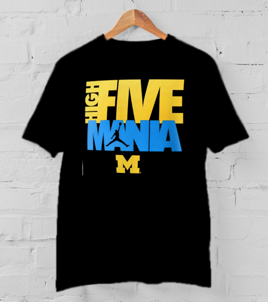 Michigan Wolverines High Five Mania M T-Shirt