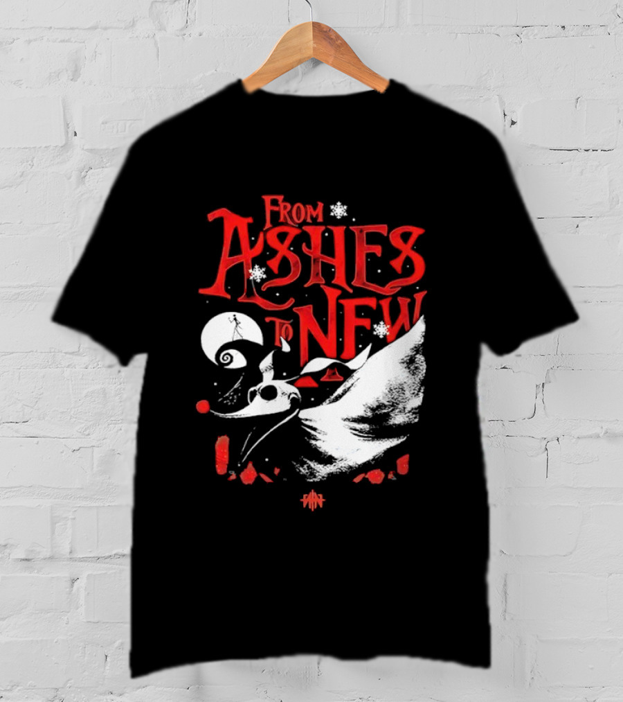 From Ashes To New Nightmare Before Christmas Skull 2025 T-Shirt