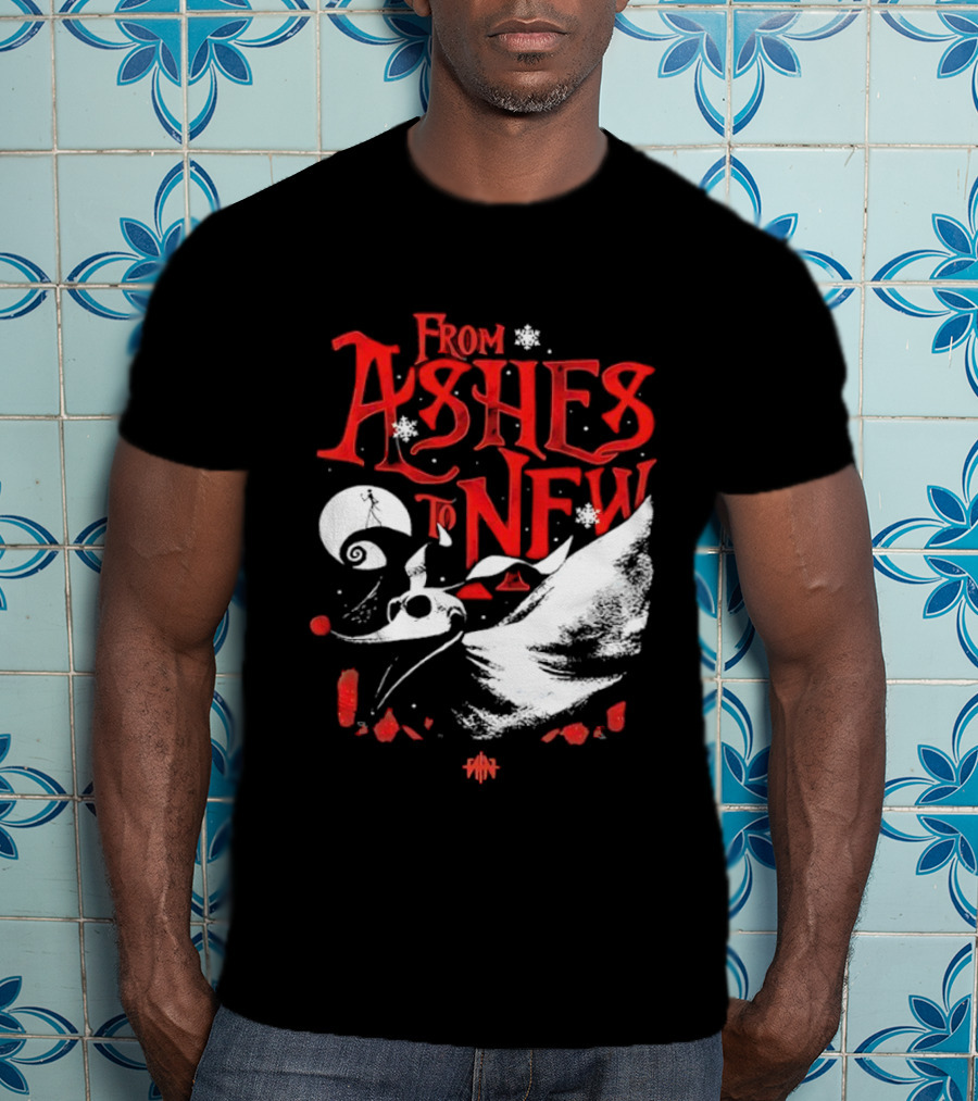 From Ashes To New Nightmare Before Christmas Skull 2025 T-Shirt