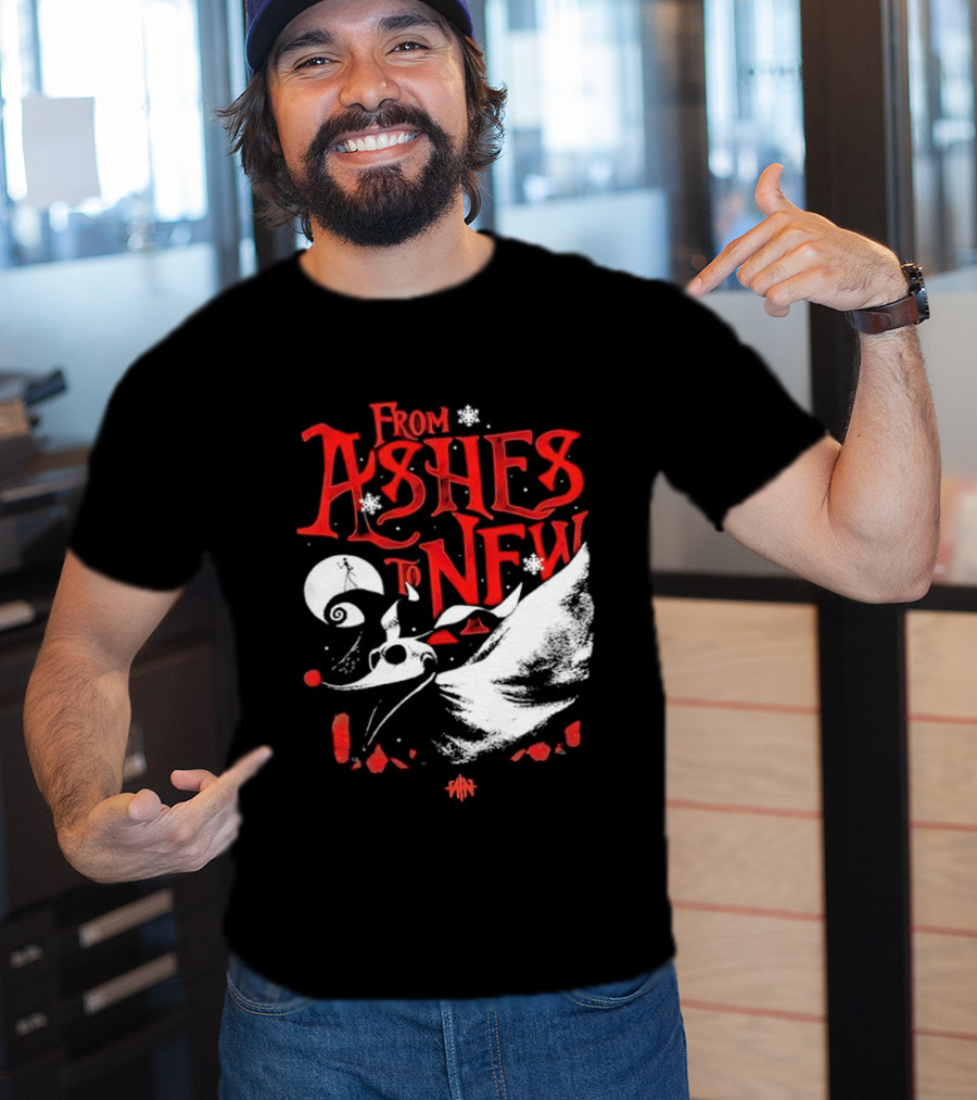 From Ashes To New Nightmare Before Christmas Skull 2025 T-Shirt