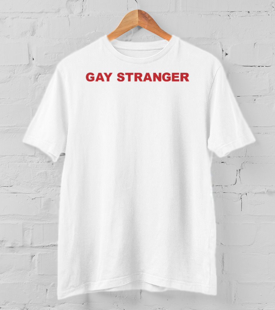 Matt Rogers Wearing Iconic Gay Stranger T-Shirt
