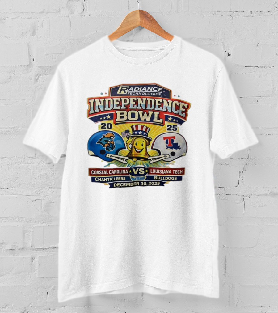 Radiance Technologies Independence Bowl 2025 Coastal Carolina Chanticleers Vs Louisiana Tech Bulldogs December 30 T-Shirt