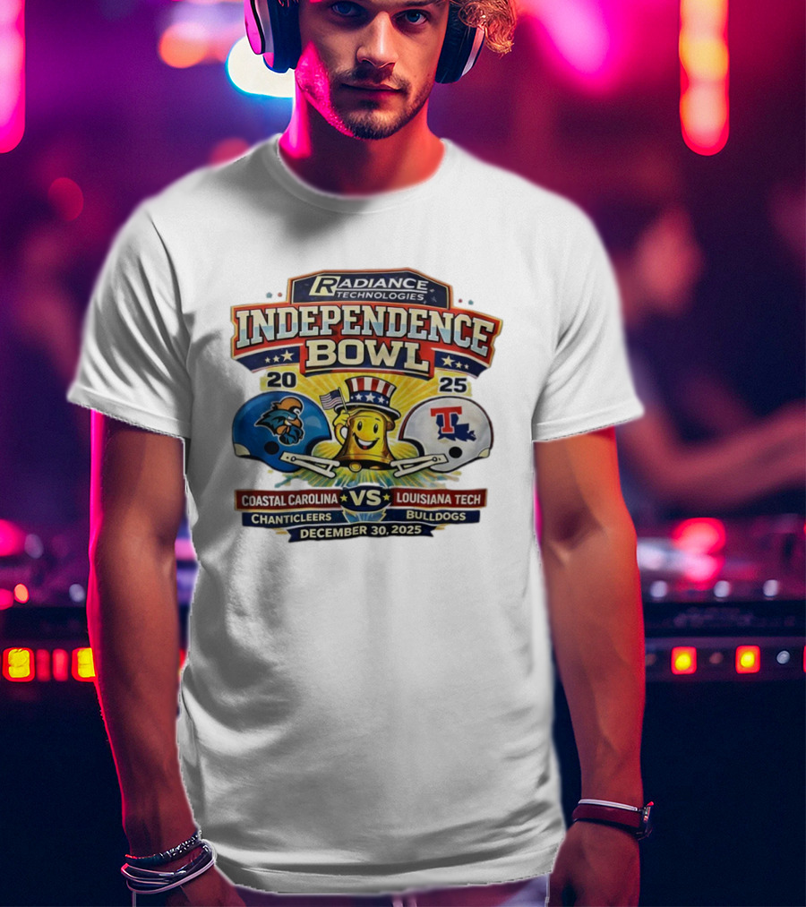 Radiance Technologies Independence Bowl 2025 Coastal Carolina Chanticleers Vs Louisiana Tech Bulldogs December 30 T-Shirt