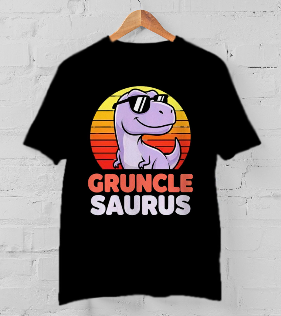 ```Gruncle Saurus Dinosaur With Sunglasses Retro Style``` T-Shirt