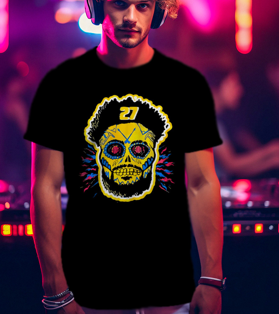 Jamal Murray Sugar Skull 27 Denver Nuggets Basketball T-Shirt