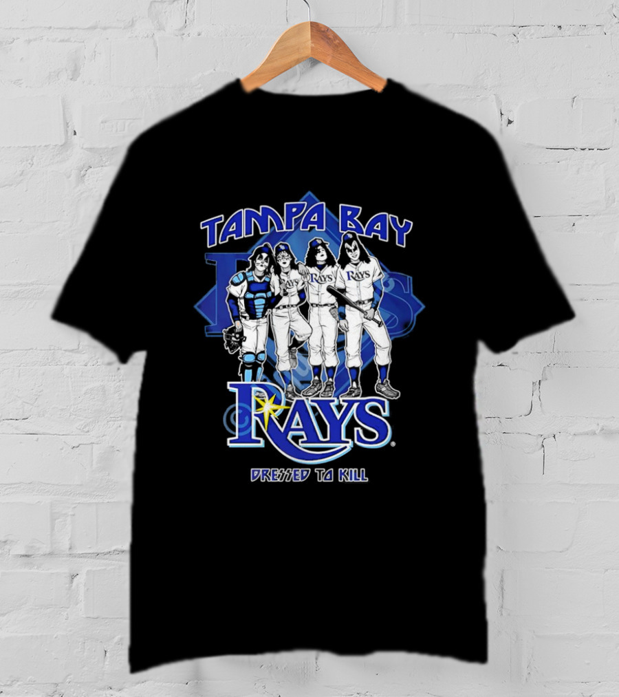 Tampa Bay Rays Dressed To Kill Kiss Collaboration T-Shirt