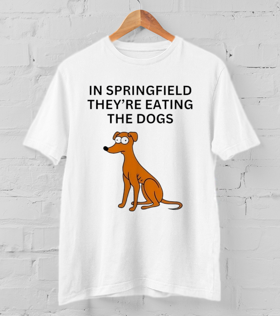 Santa’s Little Helper In Springfield Theyre Eating The Dogs T-Shirt
